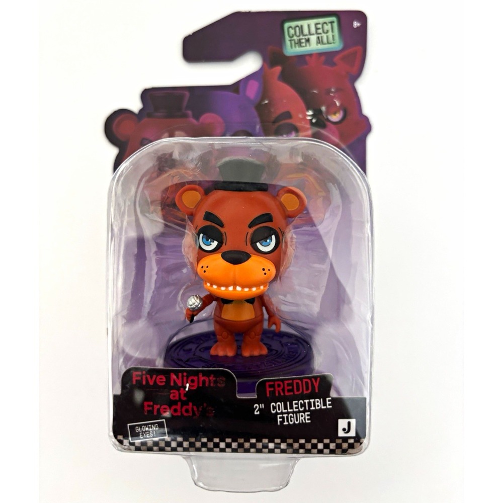 Jazwares Five Nights at Freddy's Freddy 2" Collectible Figure w/ Glowing Eyes